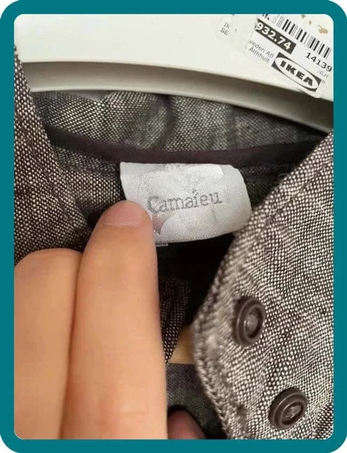 veste chemise grise - photo numéro 3