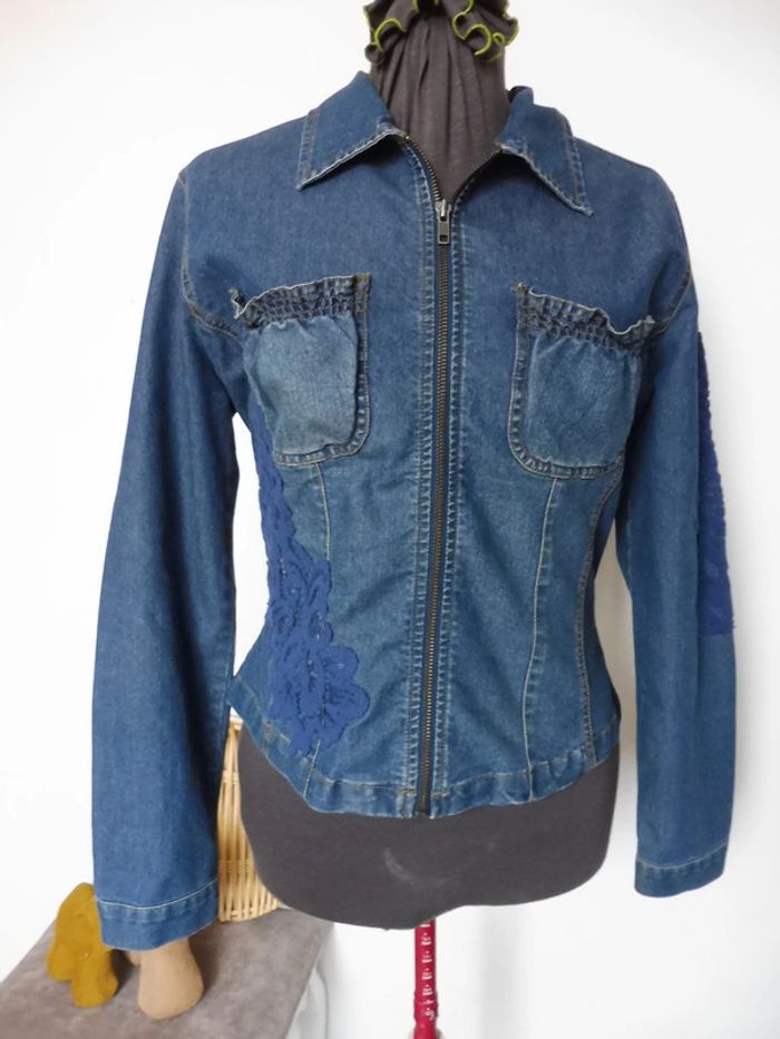 Veste femme jean bleue 123 Taille 40