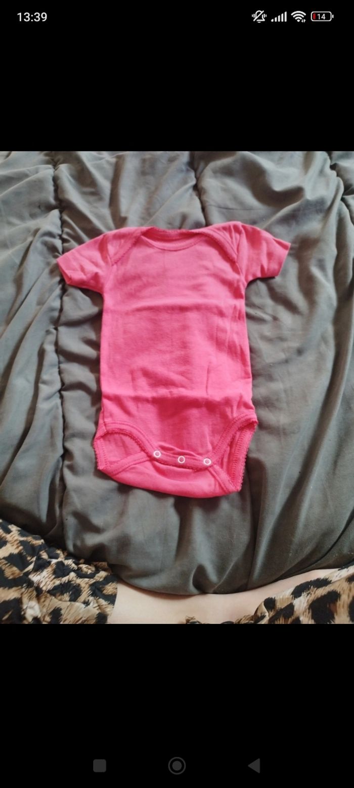 Lot de bodies manche courte bébé fille taille 6 mois