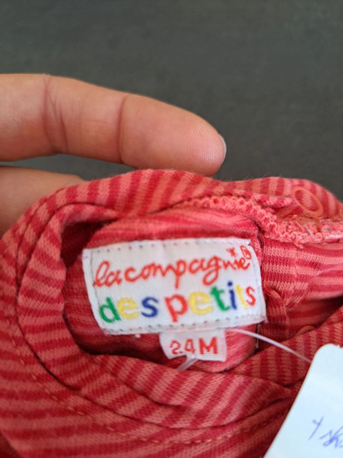 sous pull rouge ligné 24 m - photo numéro 2