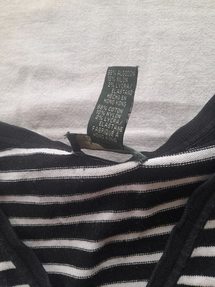 Petit pull marinière col V coton Lauren Ralph Lauren - photo numéro 4
