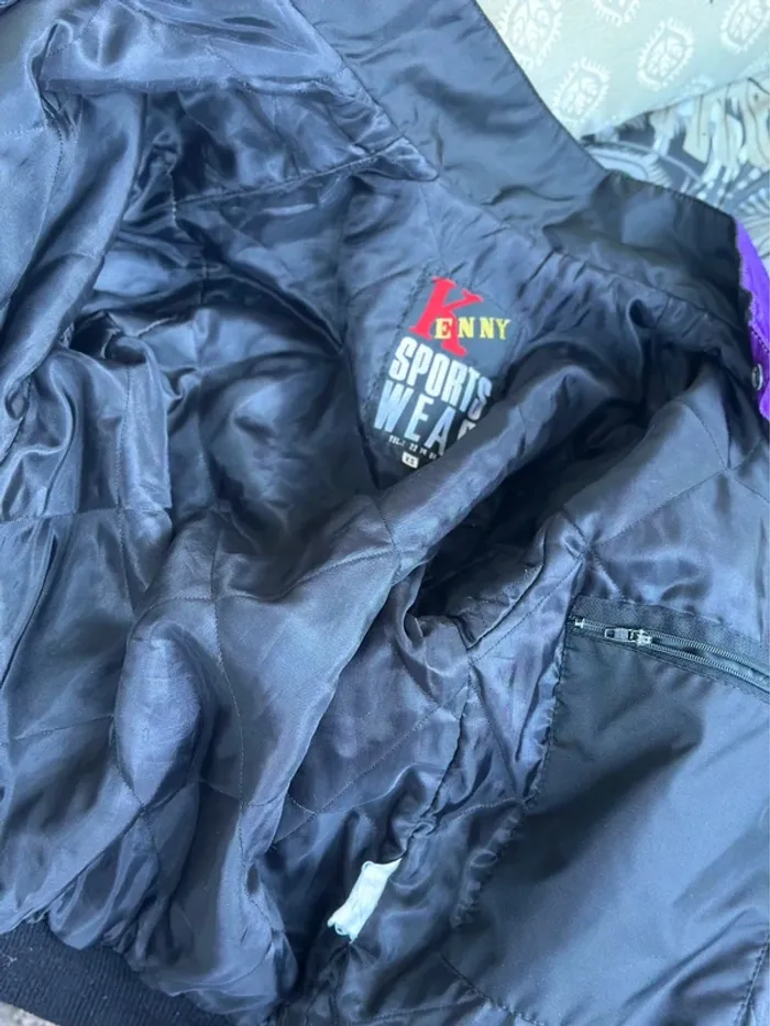 Veste de moto racing Yamaha by Kenny violet et noir taille XS/S oversize unisex - photo numéro 20