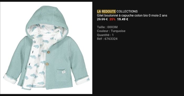 Gilet turquoise