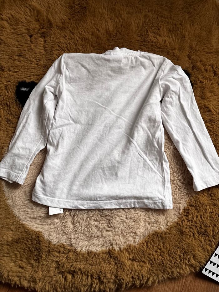 Tee shirt blanc/bleu Mickey DISNEY t.12m - photo numéro 3