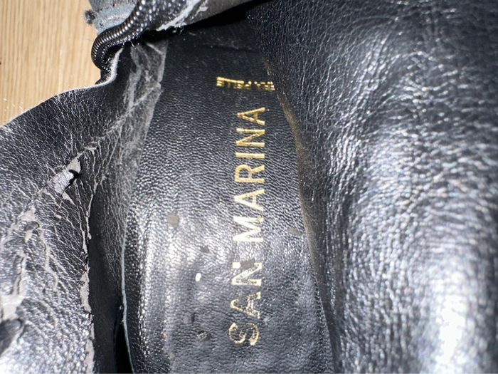 Bottes hautes daim noir San Marina t38 - photo numéro 6