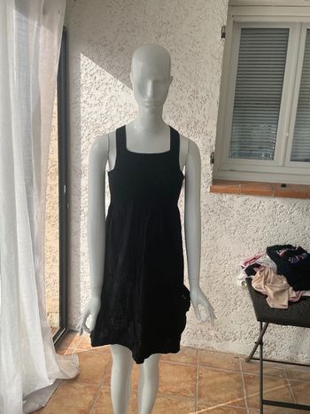 Robe haut en laine, bas en tissu, miss Captain taille un