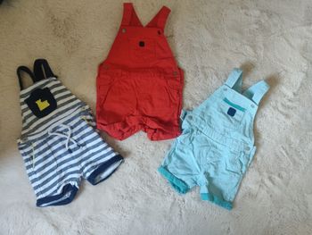 Lot de 3 salopettes