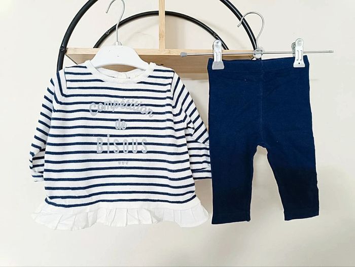 6 mois ensemble pull tape a l'oeil et legging sans marque