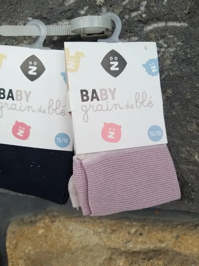 Lot de 2 collants bébé
