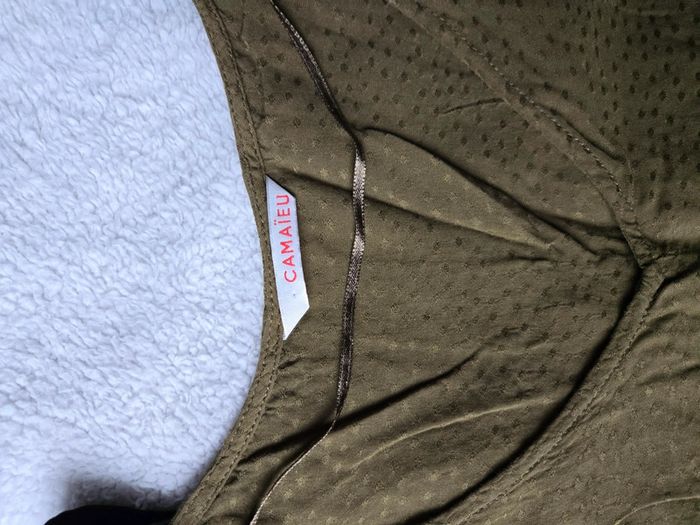 Blouse Kaki Camaieu T.42 - photo numéro 2