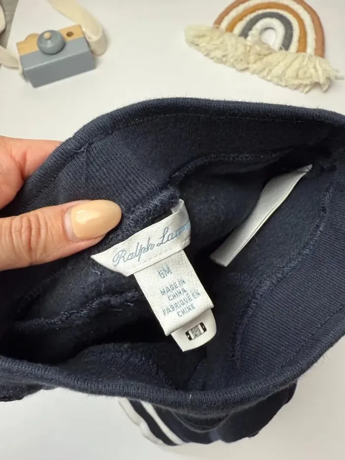 Ensemble Ralph Lauren bébé garçon 6 mois marine super état - photo numéro 5