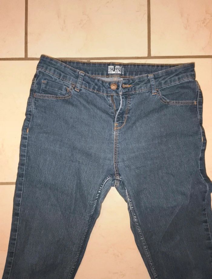 Jean bleu skinny taille 42 - photo numéro 2