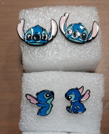 Boucles d'oreilles disney stitch