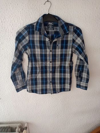 Chemise manches longues à carreaux 12ans