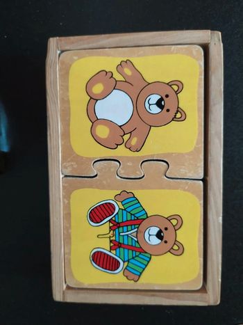 Jeu rétro les contraires en bois