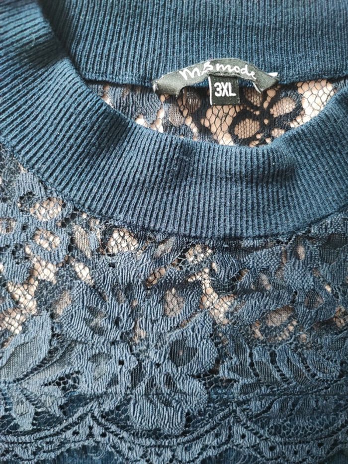 Pull ms mode avec dentelle - photo numéro 3