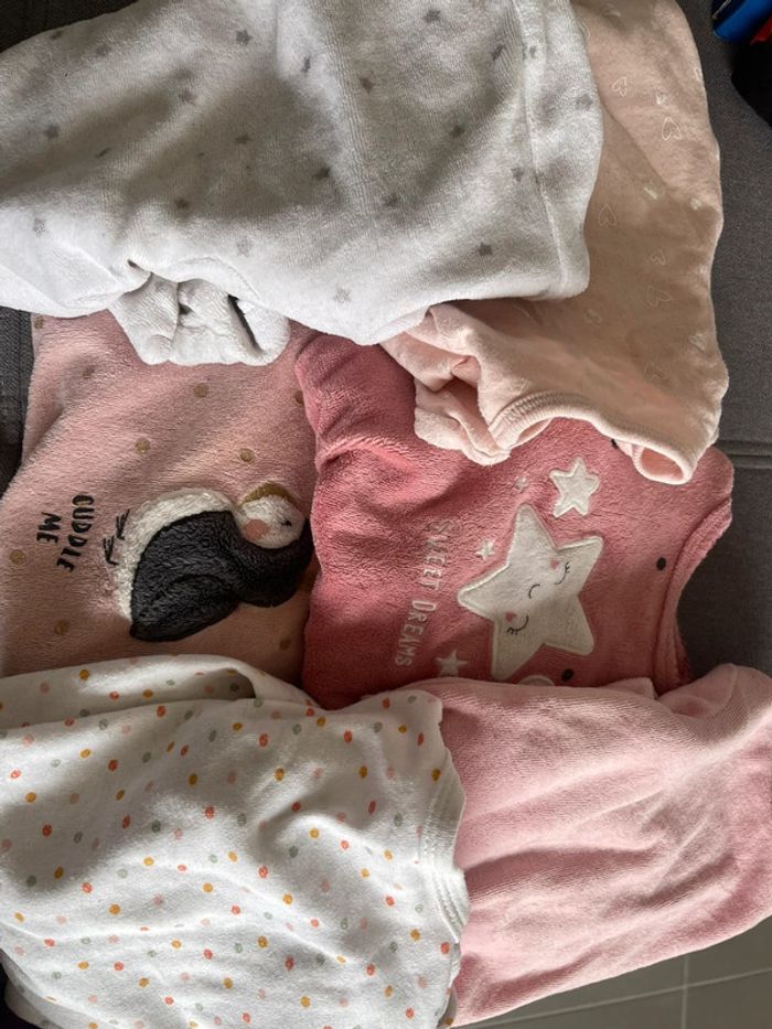 Lot de 6 pijamas taille 1 mois - photo numéro 7
