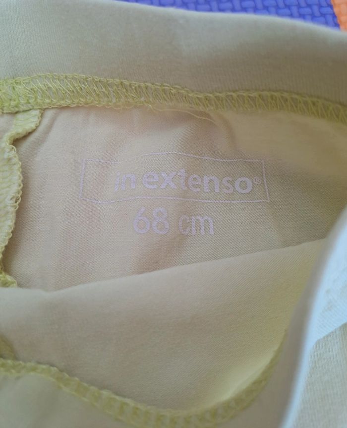 Legging court jaune, in extenso, taille 6 mois (68 cm) - photo numéro 3