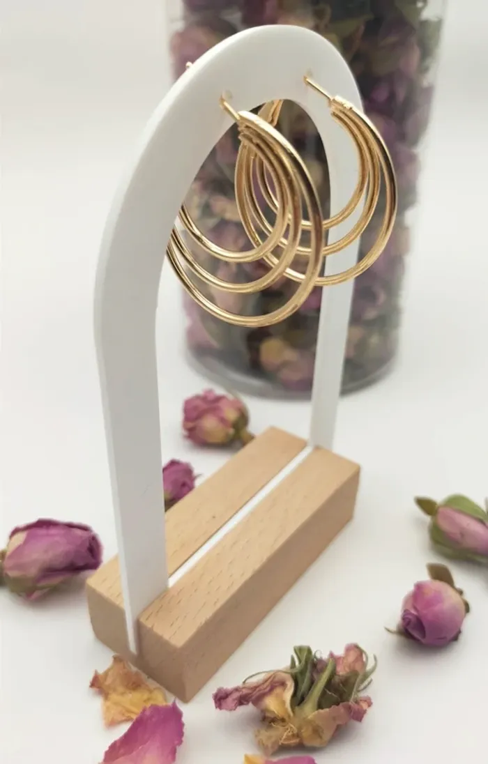 Boucles d'oreilles créoles - photo numéro 5