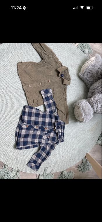 Lot chemises bébé garçon