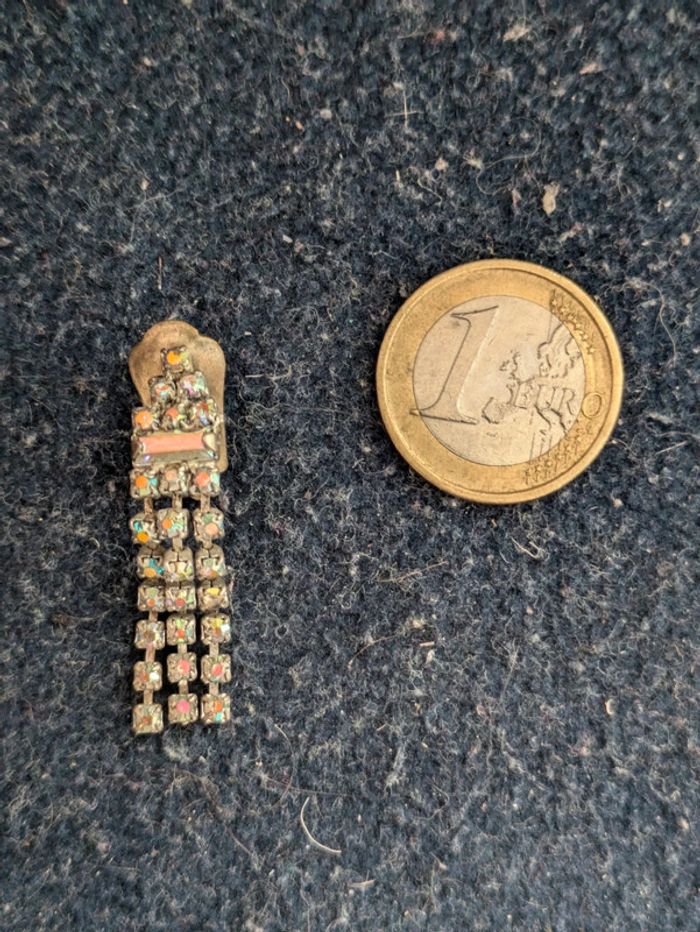 Boucles d'oreilles élégantes a strass - photo numéro 2