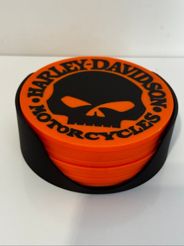 8 dessous de verres Harley Davidson - photo numéro 3