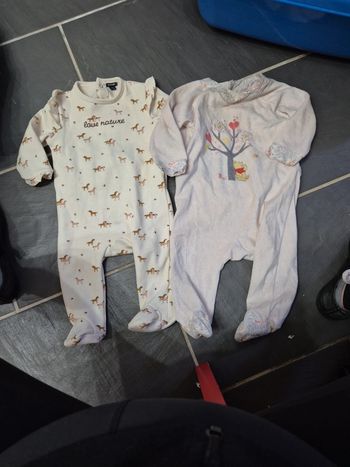 Lot de 2 pyjamas 12 mois