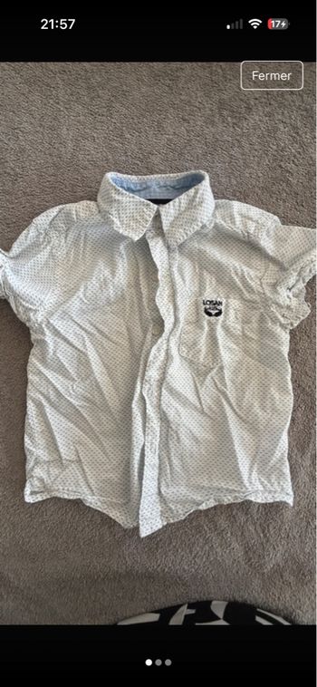 Chemise manches courtes 