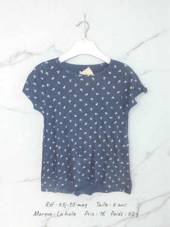 T-shirt 6 ans La halle (63j-90-mag)
