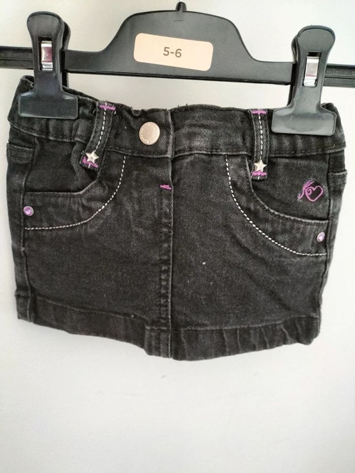 Mini jupe en jean 6 mois
