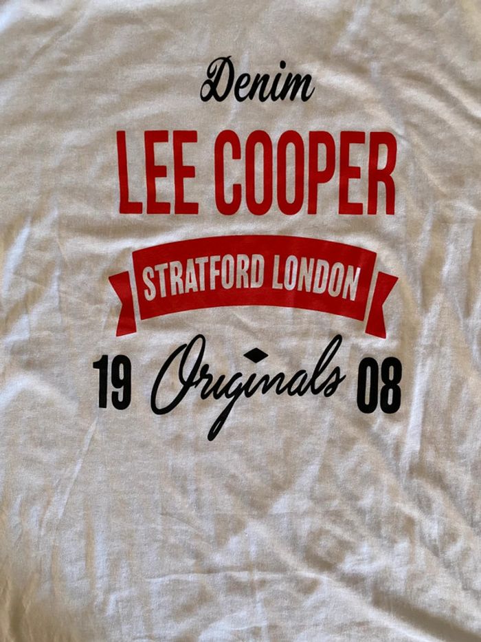 Tee shirt Lee Cooper blanc neuf avec étiquette taille M / L - photo numéro 16