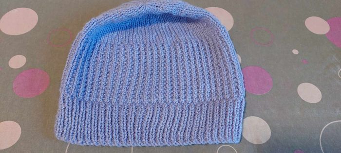 Joli bonnet femme taille unique tricoté main parme neuf - photo numéro 3