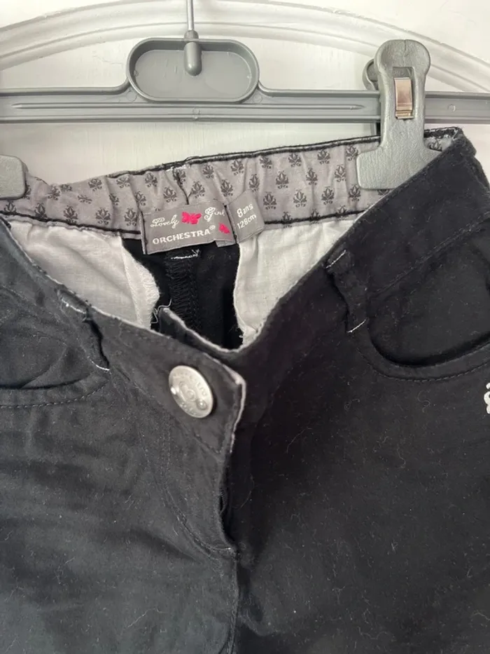 Ensemble stylé fille 8 ans – Total look denim & noir - photo numéro 5