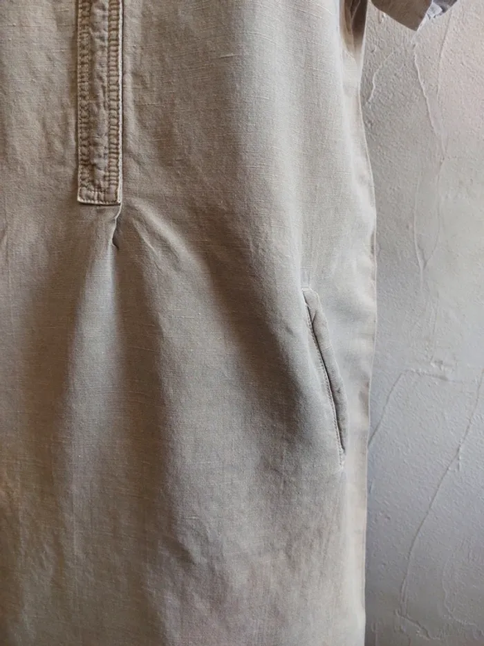 Robe casual chic Lin et coton Taille 38 - photo numéro 5