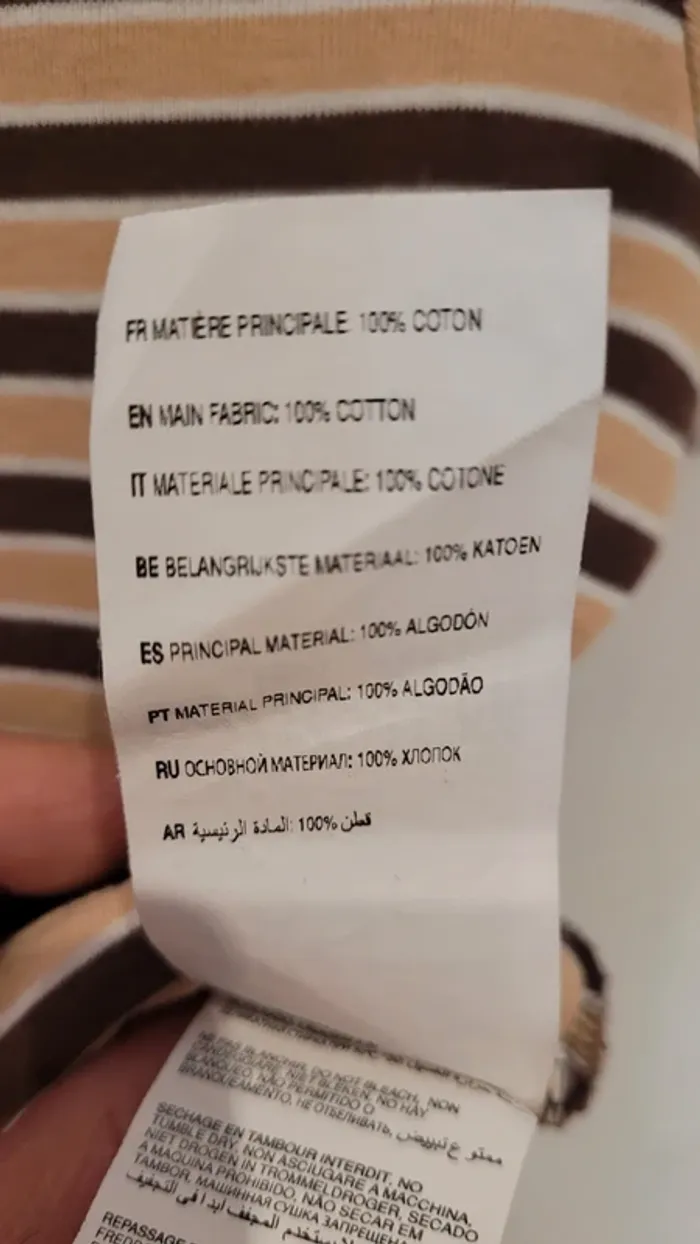 Crop top t-shirt court col rond 100% coton - photo numéro 5