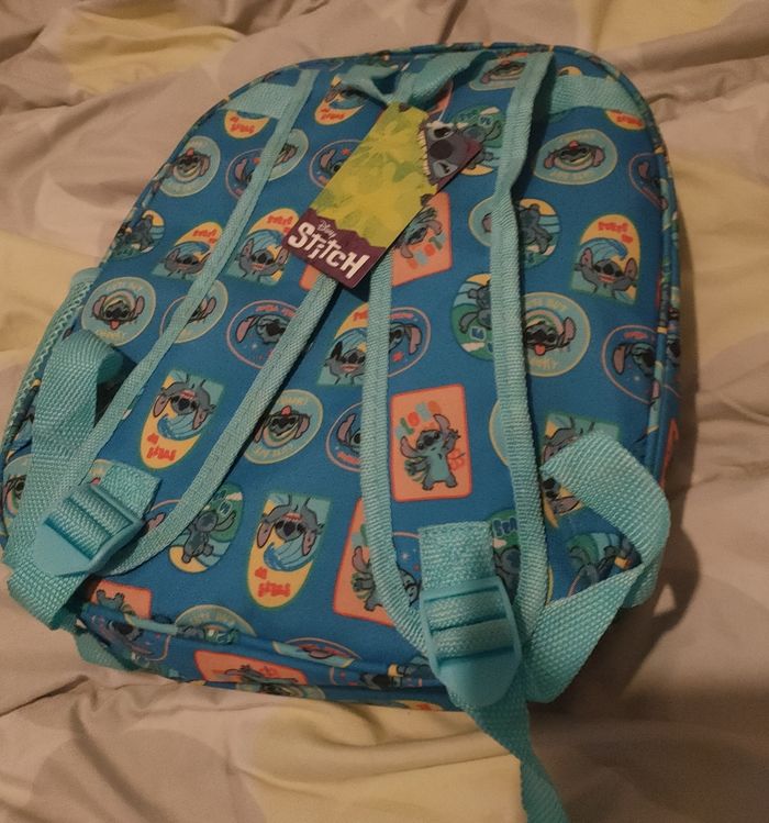 Sac à dos bleu Stitch en relief - photo numéro 7