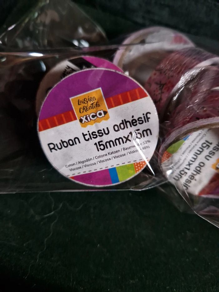 6 rouleaux tissus Adhésifs neufs - photo numéro 2