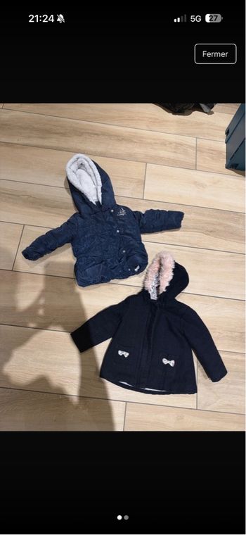 2 manteaux 3 & 4 ans 