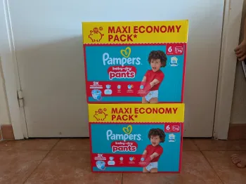 148 couches Pampers pants taille 6 babydry