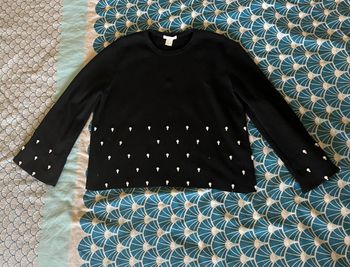 Pull noir perle