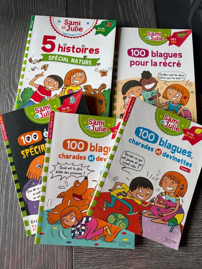5 livres Sami et Julie