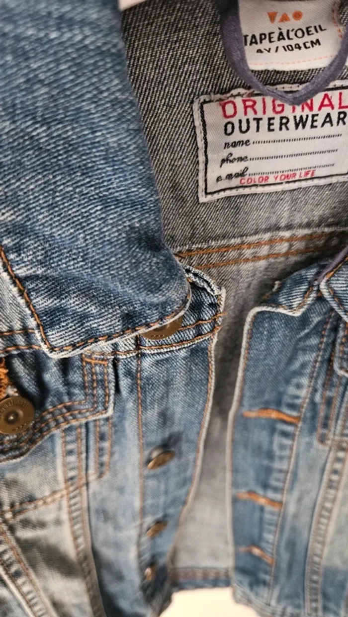 Veste en jean, taille 4 ans, Tape-à-l'oeil - photo numéro 2