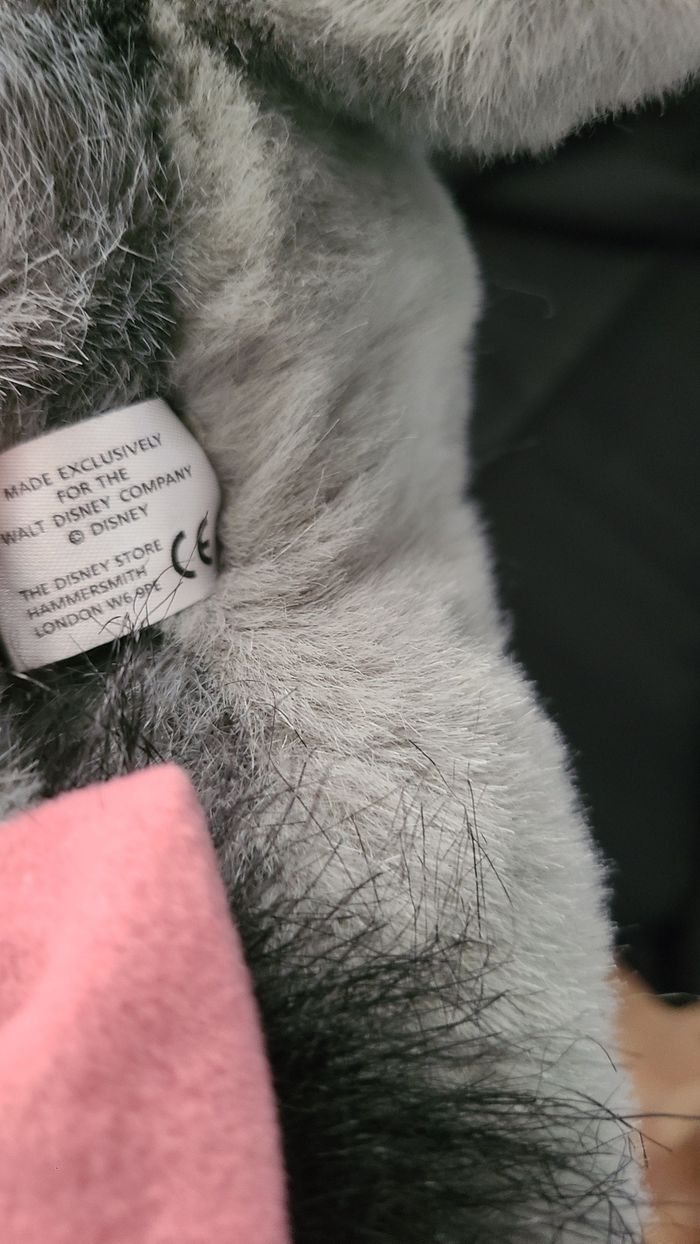 Peluche Bourriquet WALT DISNEY âne allongé gris foncé Disney 35 cm - photo numéro 4