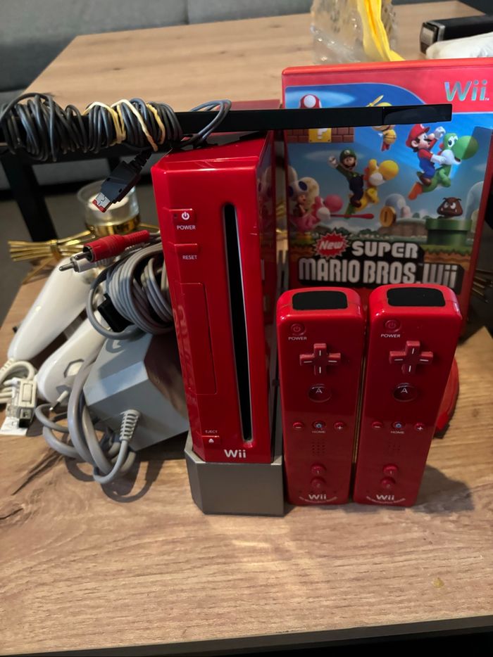 Console Nintendo Wii rouge édition super Mario Bros