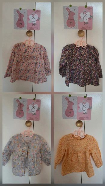 Lot de 4 blouses 🌟 18 mois