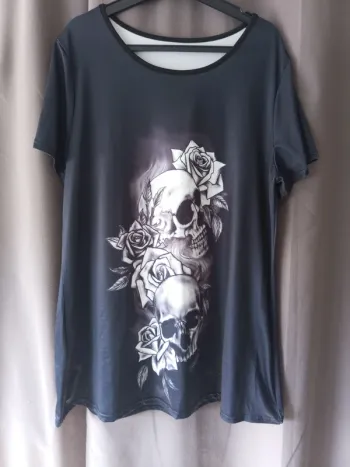 Ensemble noir tête de mort 2 XXL