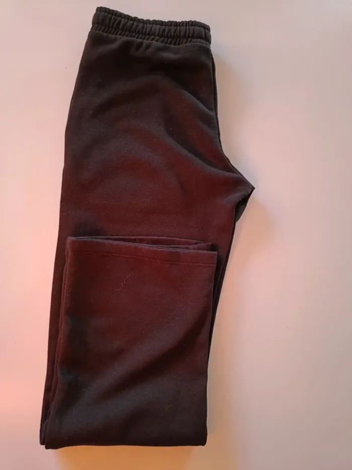 Pantalon de survêtement molleton noir T. 10-12 ans - photo numéro 5