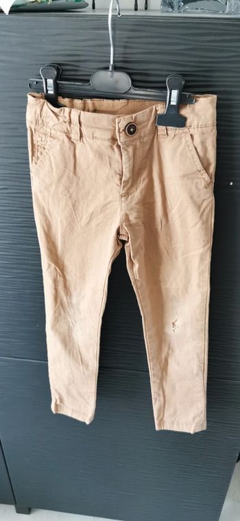 Pantalon chino marron