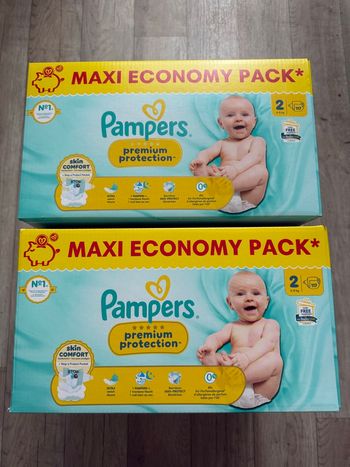 Lot de 2 maxi pack Pampers premium taille 2