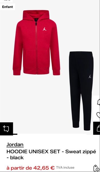 Ensemble Jordan unisex neuf 